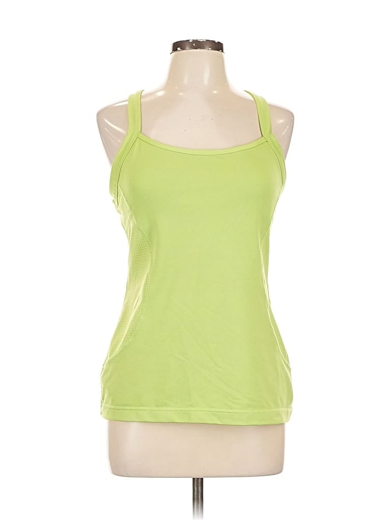 Pre-owned Jockey Sleeveless Top Green Halter Neckline Tops
