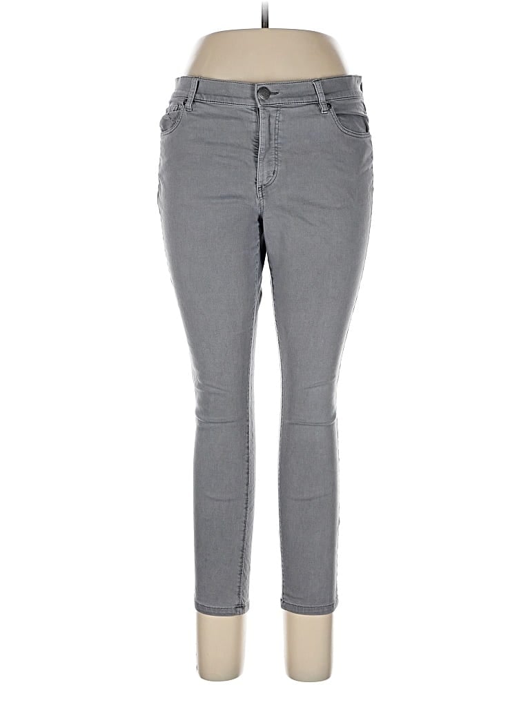 Pre-owned Ann Taylor Loft Jeans In Gray