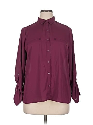 Apt. 9 3/4 Sleeve Button-Down Shirt (view 1)