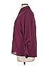 Apt. 9 Solid Burgundy 3/4 Sleeve Button-Down Shirt Size XL - photo 5