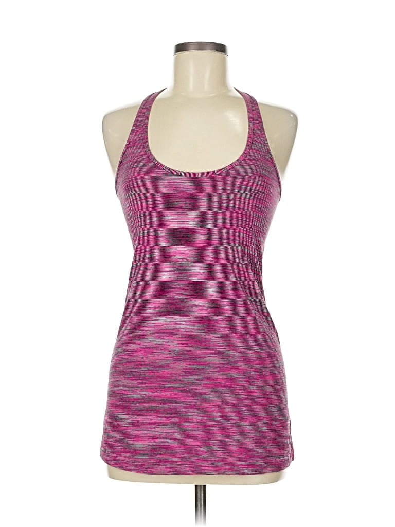 Pre-owned Lululemon Athletica Tank Top Pink Halter Neckline Tops