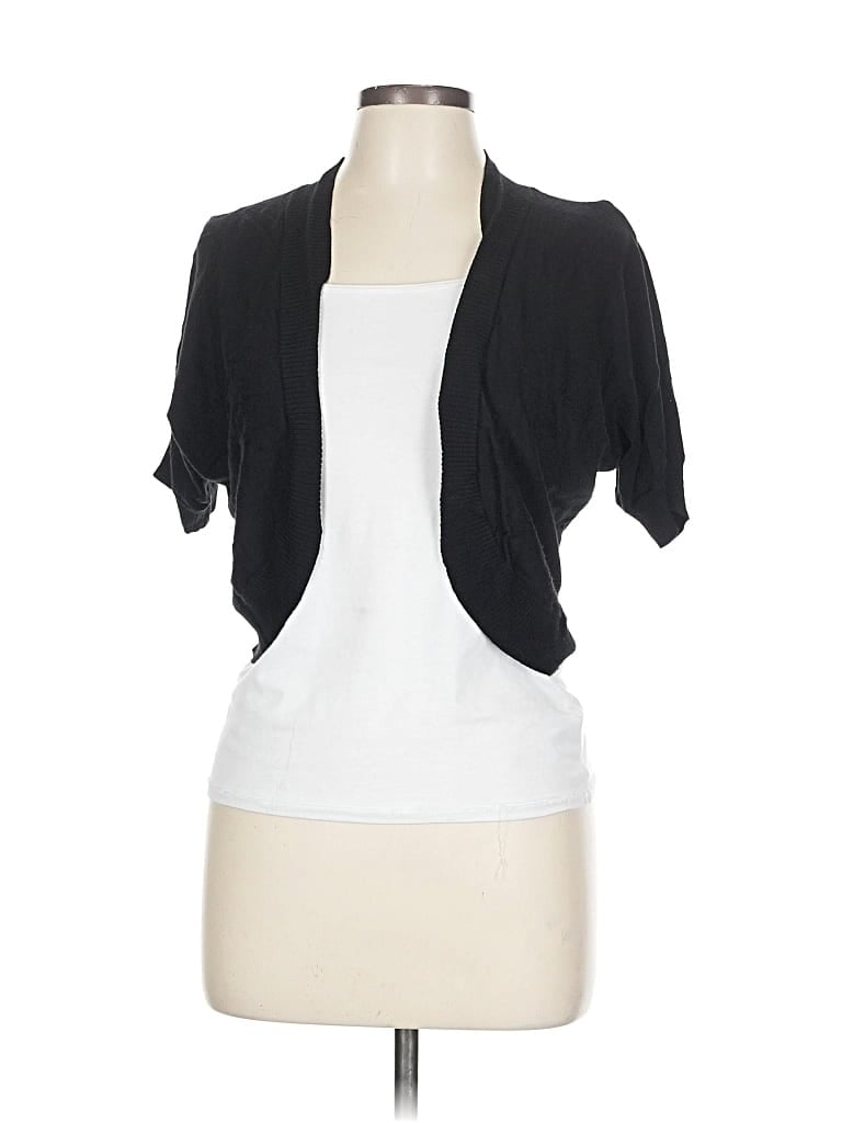 Pre-owned Ann Taylor Factory Cardigan Sweater In Black