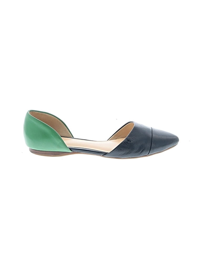 Pre-owned Tommy Hilfiger Flats In Green