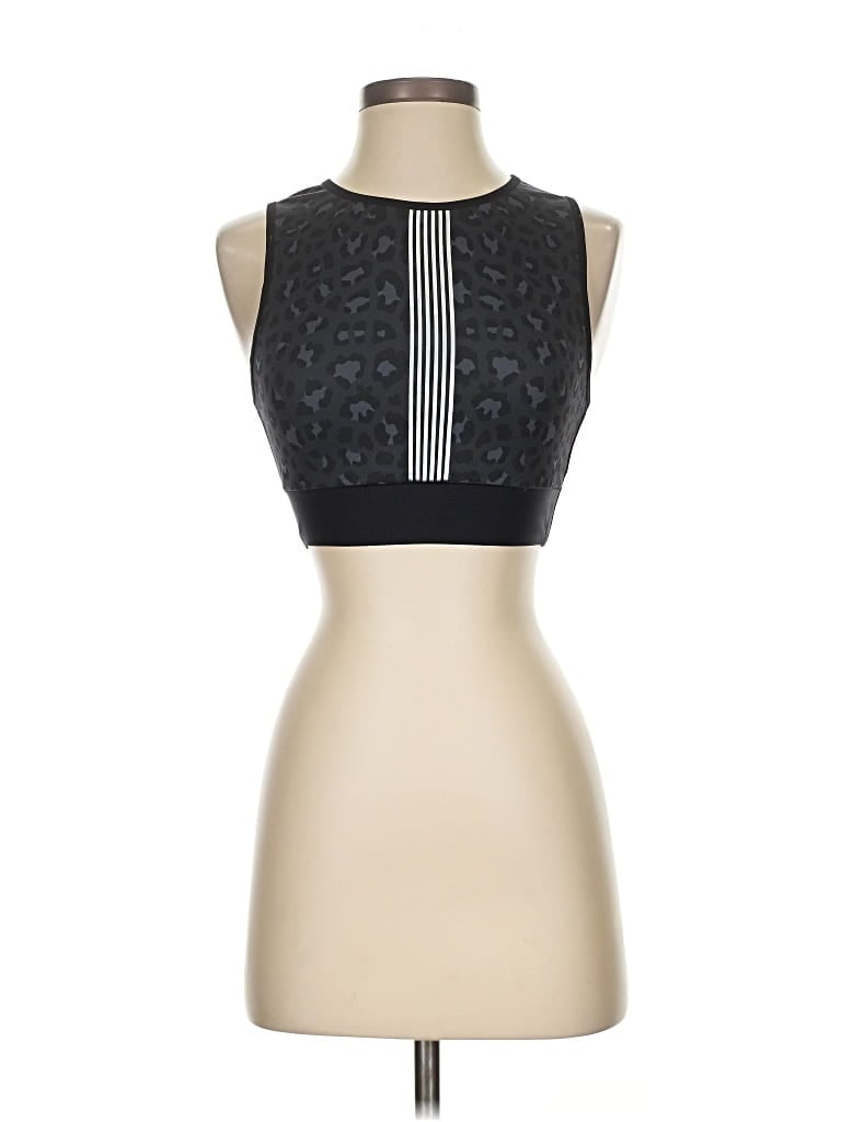 ULTRACOR Pre-owned Tank Top Black Halter Neckline Tops