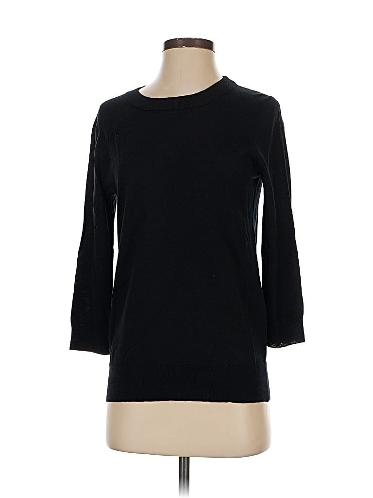 Pre-owned J.crew Factory Store 3/4 Sleeve T-shirt In Black