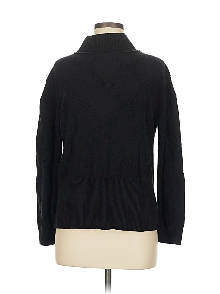 Pre-owned Unbranded Turtleneck Sweater In Black