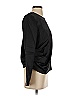 Universal Standard Solid Black Long Sleeve Top Size 00 - 0 - photo 4