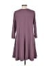 Soho Solid Purple Casual Dress Size L - photo 2