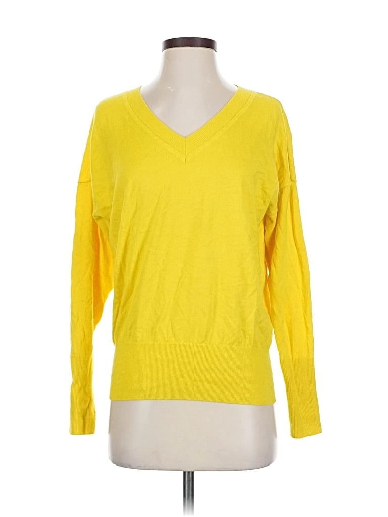Pre-owned Cabi Pullover Sweater In Yellow