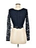 City Vibe Blue Long Sleeve Top Size 7 - photo 2