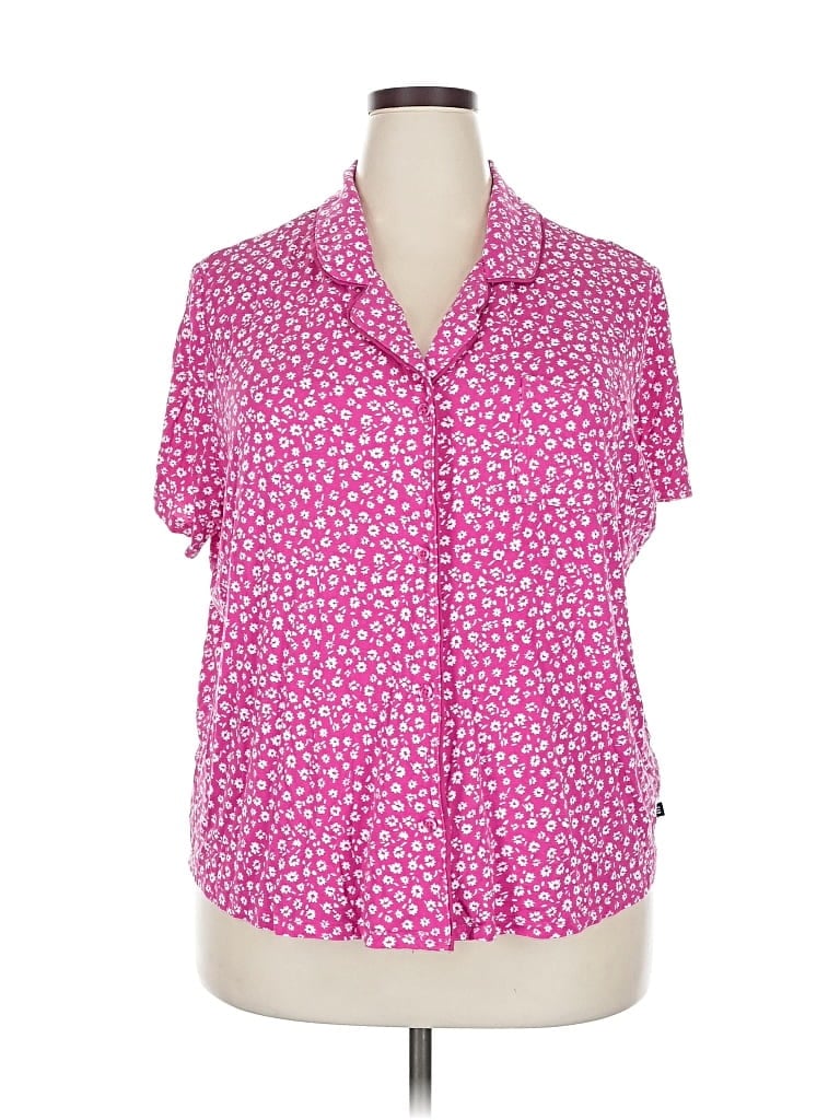 Pre-owned Gap Short Sleeve Polo Shirt In Pink