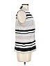 Calvin Klein Stripes Black Silver Sleeveless Blouse Size M - photo 4