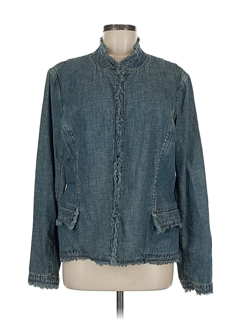 Pre-owned Dana Buchman Denim Jacket In Blue