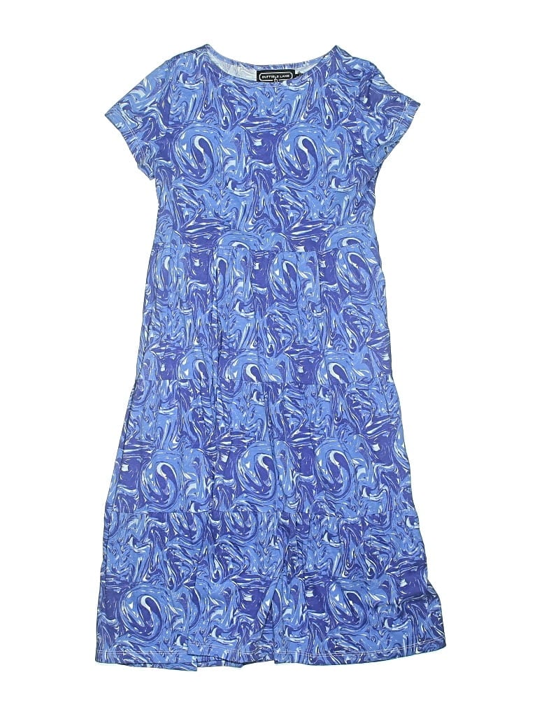 Pre-owned Duffield Lane Kids' Dress In Blue