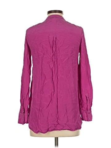Vince. Long Sleeve Silk Top (view 2)