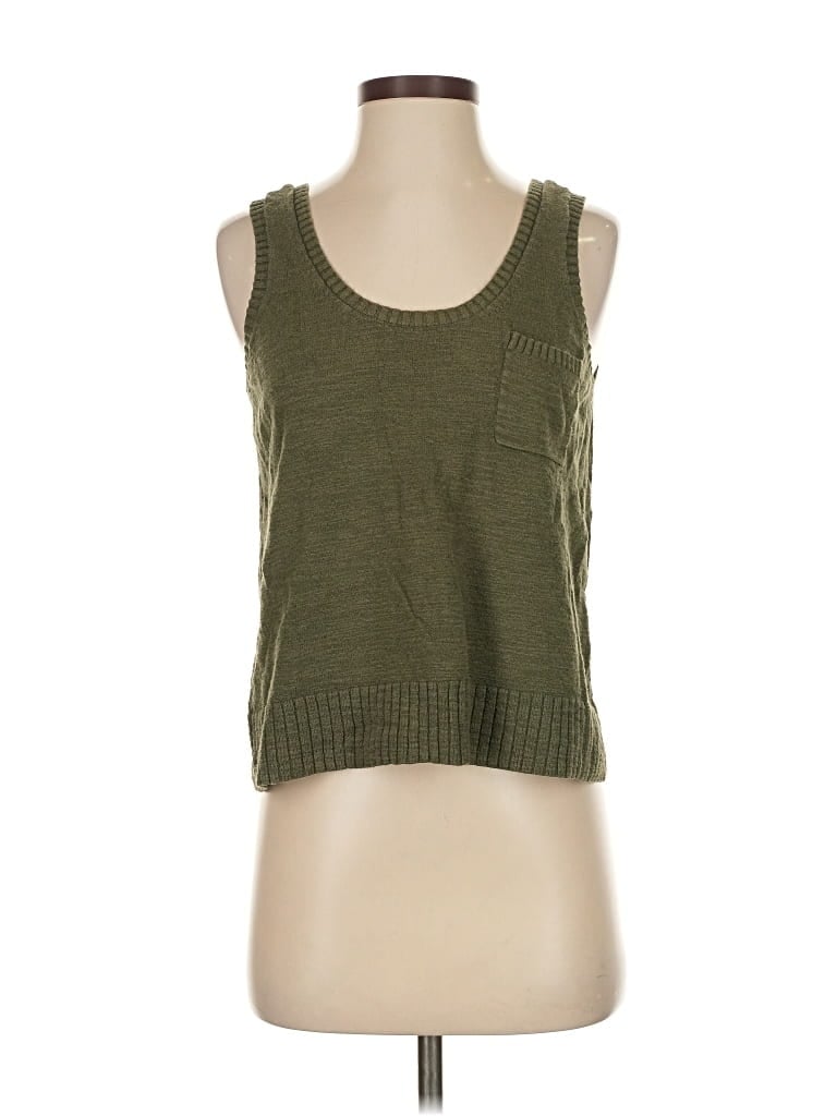 Pre-owned Ann Taylor Loft Pullover Sweater In Green