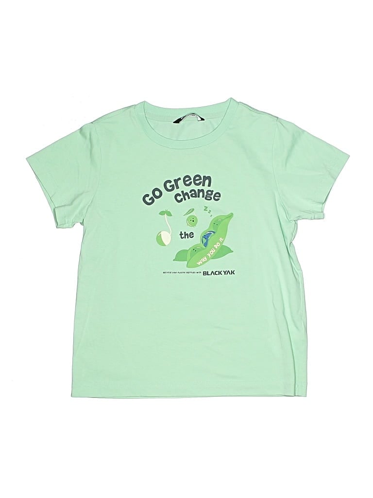 Pre-owned Black Yak Kids' Short Sleeve T-shirt In Green