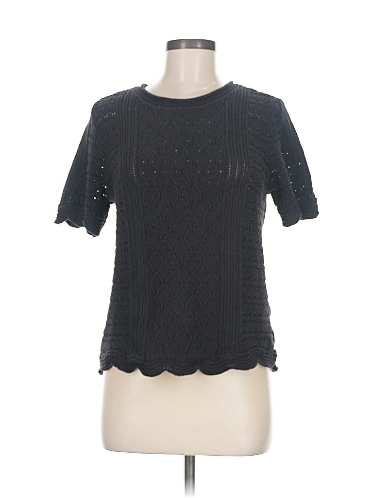 Pre-owned Croft & Barrow Pullover Sweater In Black