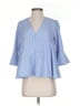 Do & Be Blue 3/4 Sleeve Blouse Size XS - photo 1