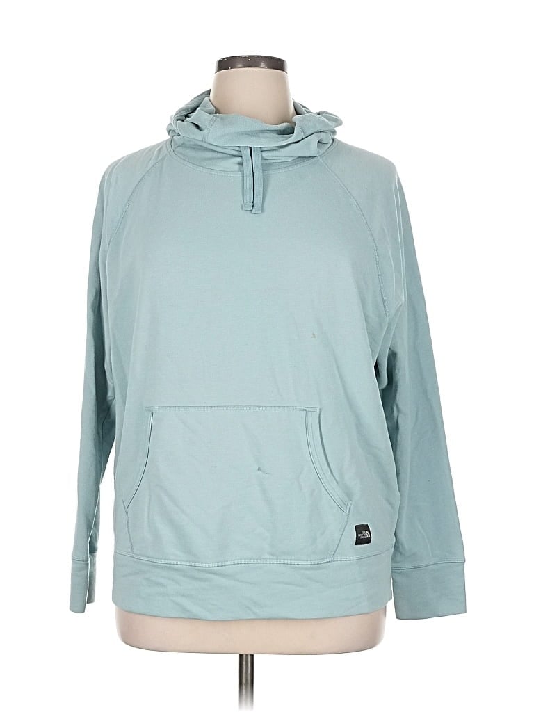 Pre-owned The North Face Pullover Hoodie In Blue