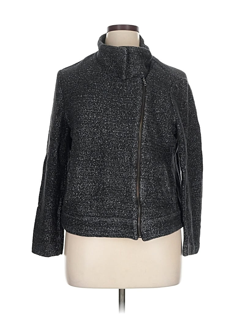 Pre-owned Ann Taylor Loft Jacket In Gray
