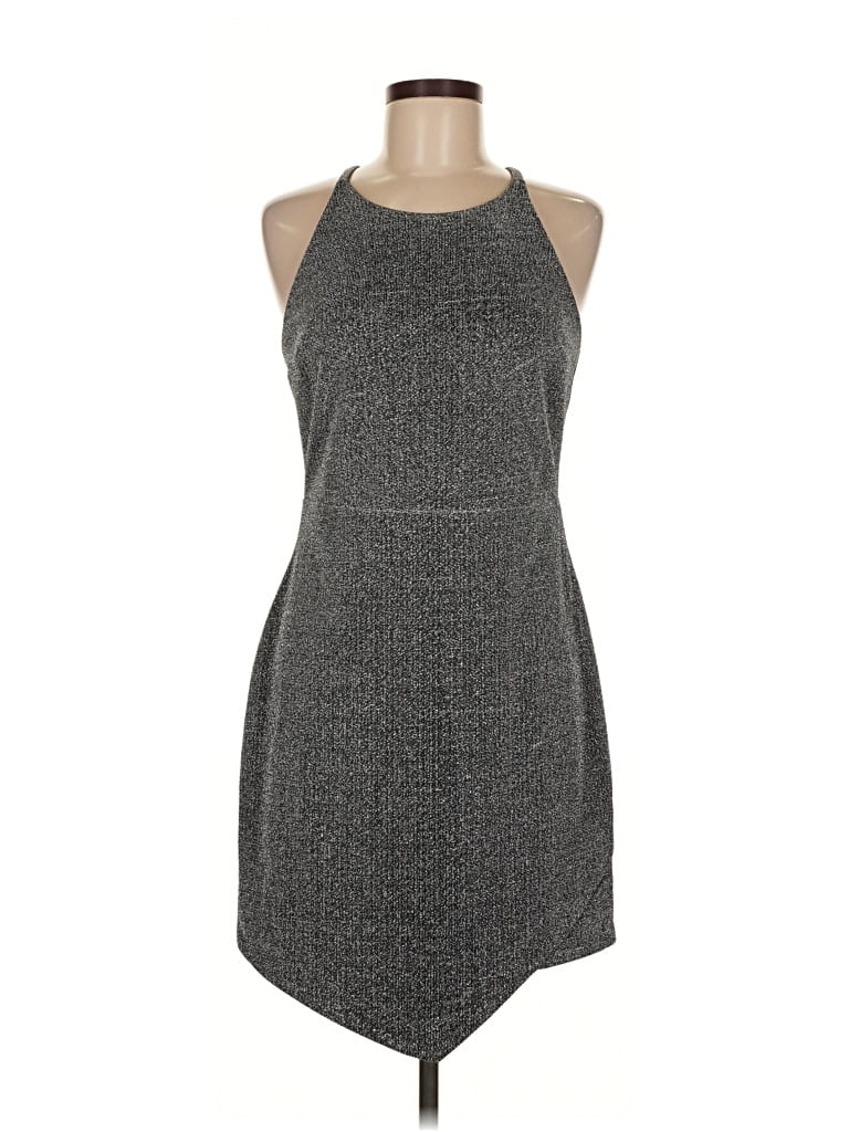 Pre-owned Express Casual Dress In Gray