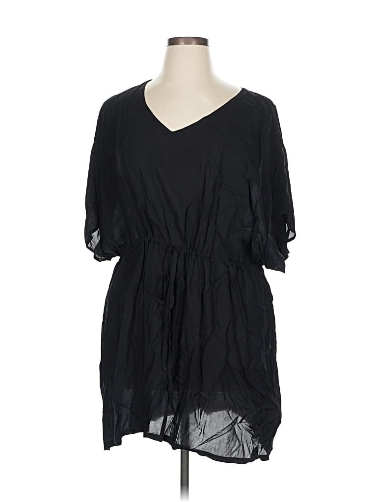 Pre-owned Lands' End Casual Dress In Black