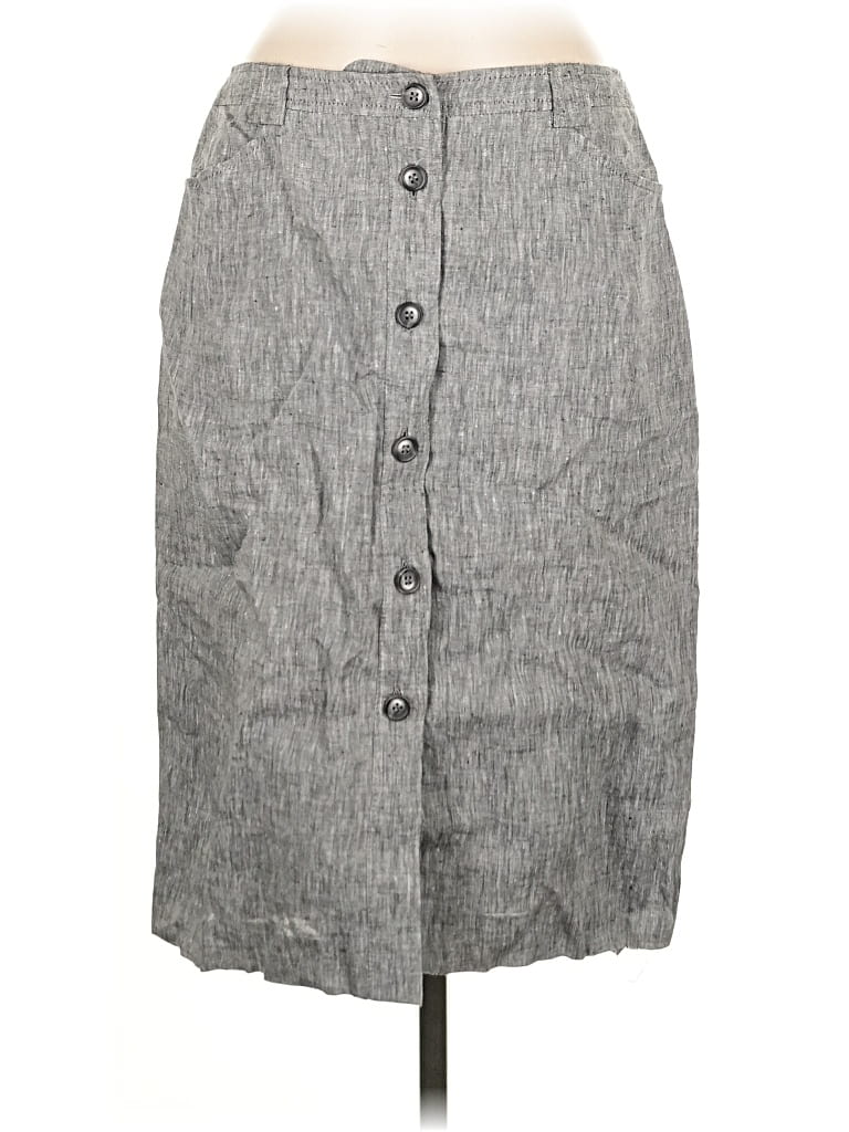 Pre-owned Pure Collection Casual Skirt In Gray