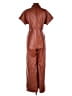 Hutch Metallic Brown Jumpsuit Size 4 - photo 2