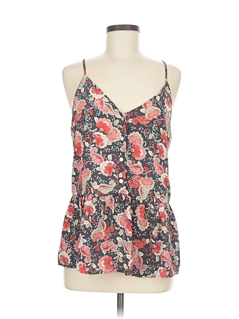 Pre-owned Ann Taylor Loft Outlet Sleeveless Top Gray Halter Neckline Tops