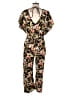 Kensie Tropical Black Jumpsuit Size S - photo 2