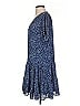 Express 100% Polyester Polka Dots Blue Casual Dress Size S - photo 5