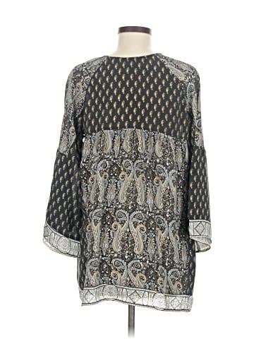 Tolani 3/4 Sleeve Silk Top (view 2)