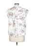 Buffalo by David Bitton 100% Viscose White Short Sleeve Blouse Size L - photo 2