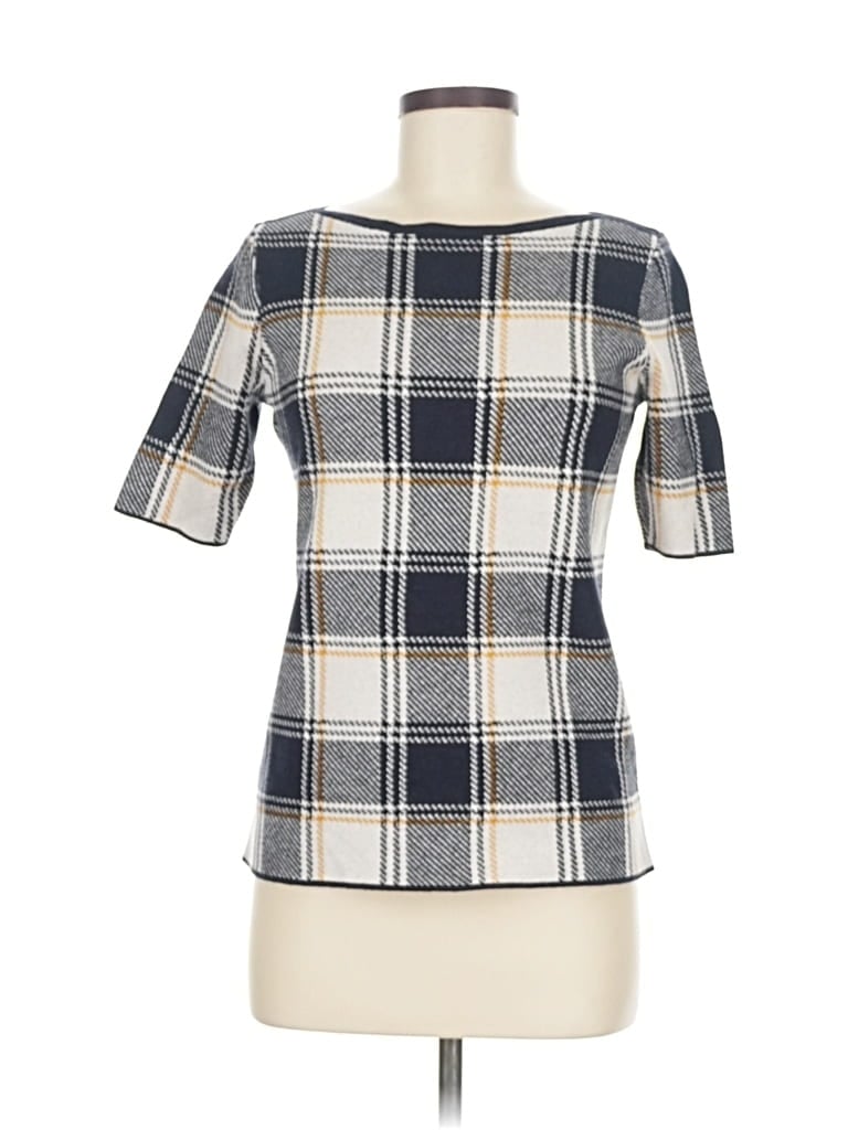 Pre-owned Ann Taylor Cardigan Sweater In Silver