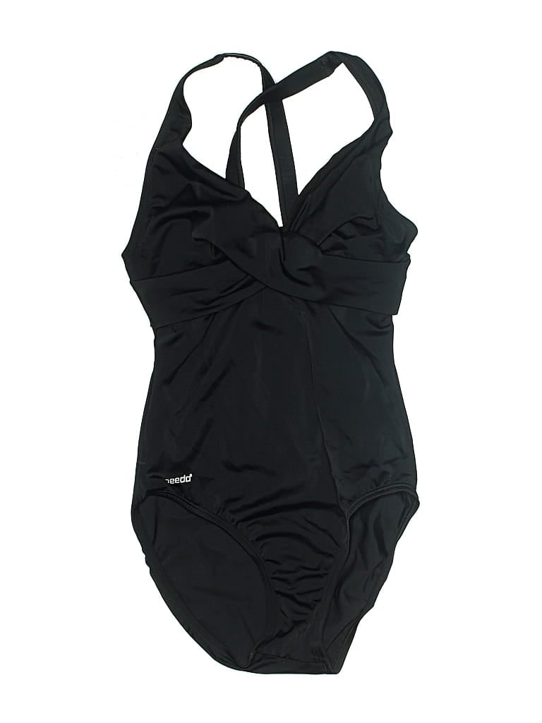 Pre-owned Speedo One Piece Swimsuit In Black