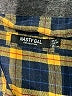 Nasty Gal Inc. 100% Polyester Plaid Blue Yellow Long Sleeve Blouse Size 2 - photo 7