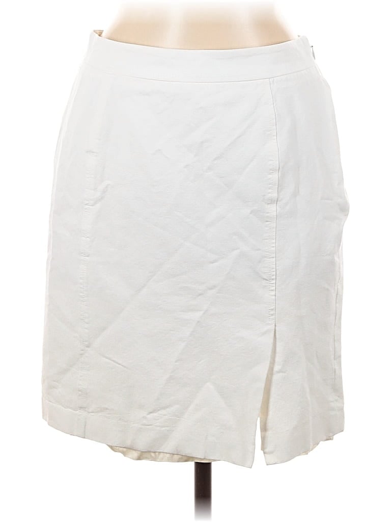 Pre-owned Ann Taylor Loft Casual Skirt In White