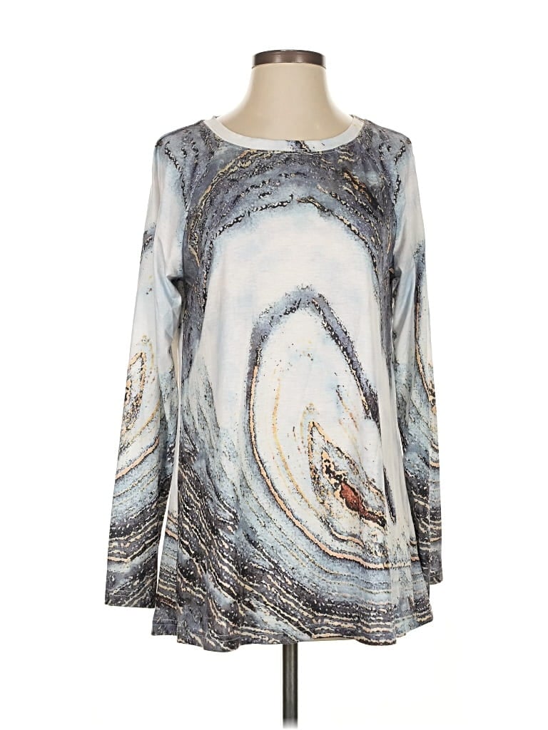 Pre-owned Unbranded Long Sleeve T-shirt In Blue