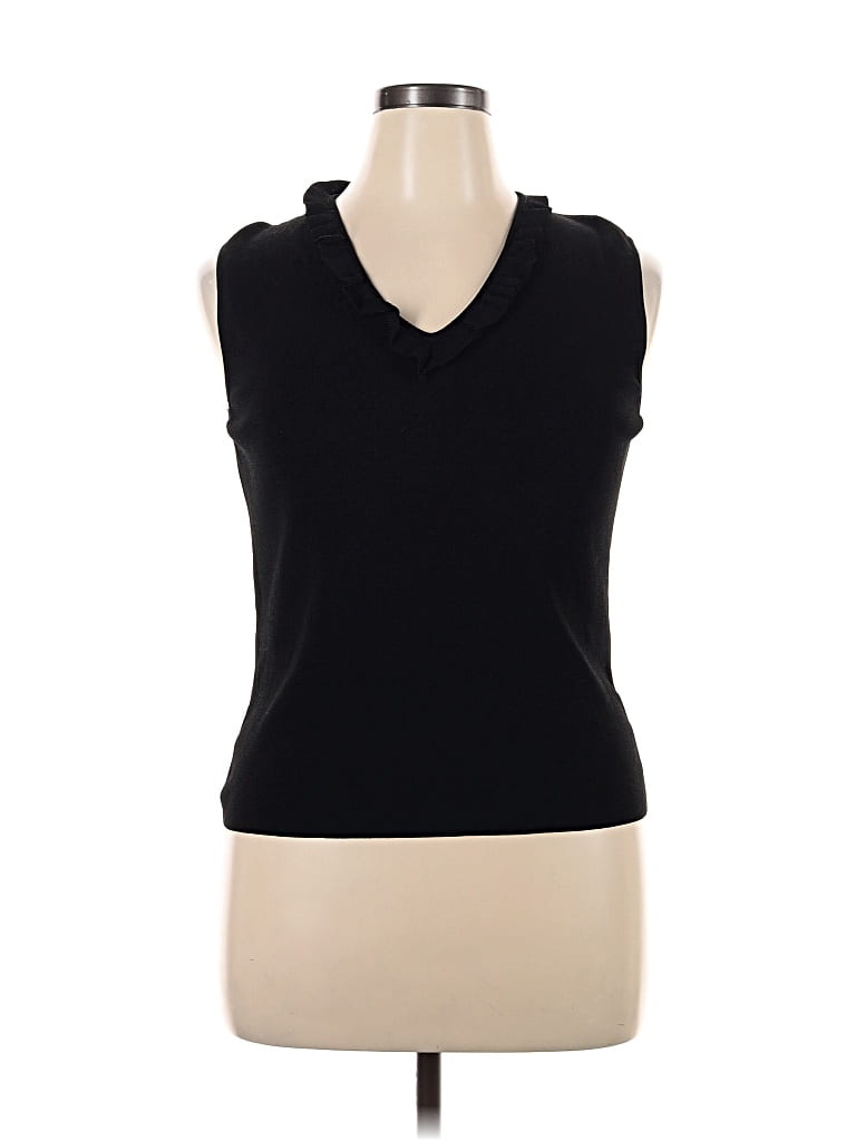 Pre-owned Spenser Jeremy Sleeveless Top Black Cowl Neck Tops