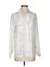 REPEAT Easy Knit 100% Silk Stars Ivory Long Sleeve Silk Top Size XXS - photo 1