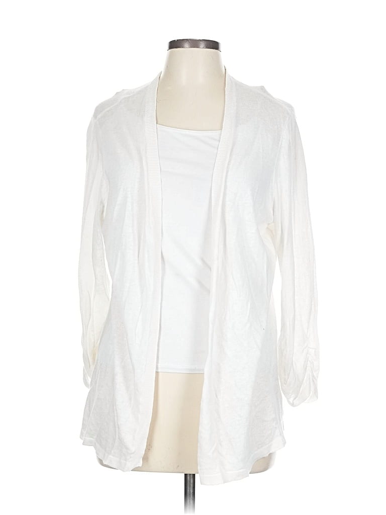 Click to view more detailed imagery on our partner's website Pre-owned Chico's Cardigan Sweater In White