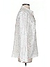 REPEAT Easy Knit 100% Silk Stars Ivory Long Sleeve Silk Top Size XXS - photo 4