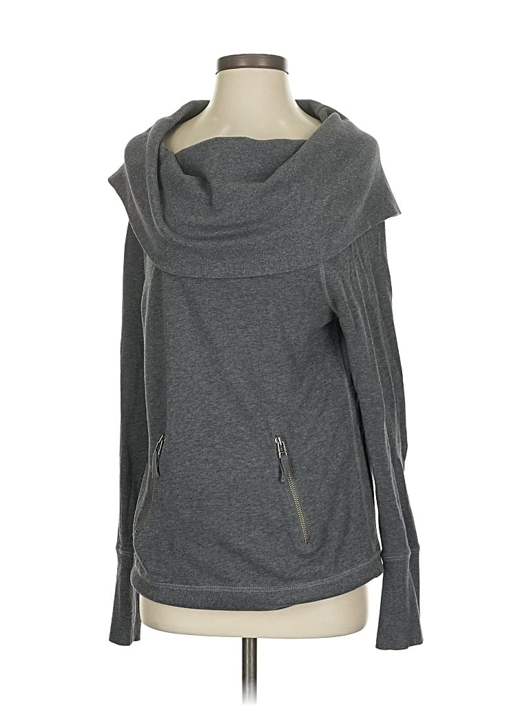 Pre-owned Ann Taylor Loft Sweatshirt In Gray