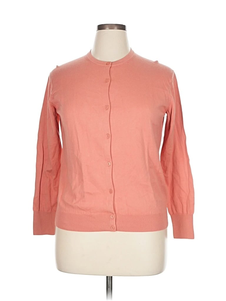 Pre-owned Uniqlo Cardigan Sweater In Orange