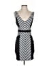 Guess Stripes Black Cocktail Dress Size 0 - photo 1