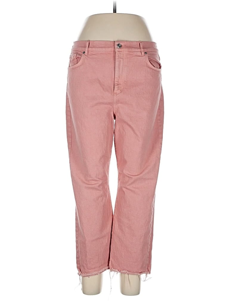Pre-owned Ann Taylor Loft Jeans In Pink