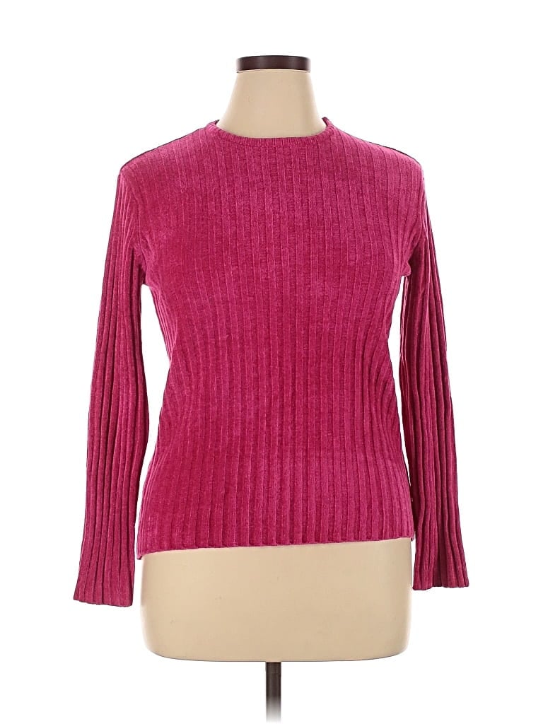 Pre-owned Jones New York Sport Pullover Sweater In Pink