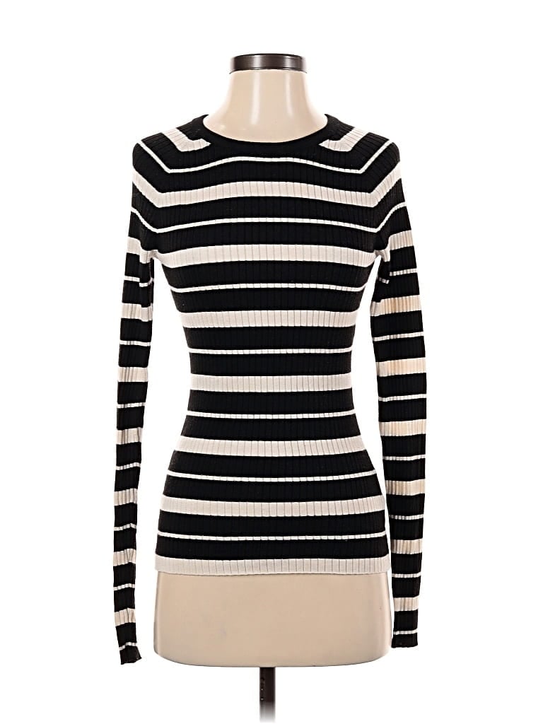 Pre-owned H&m Turtleneck Sweater In Black