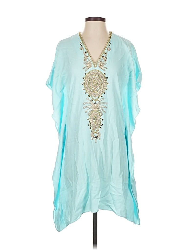 Pre-owned Lilly Pulitzer Short Sleeve Blouse In Blue